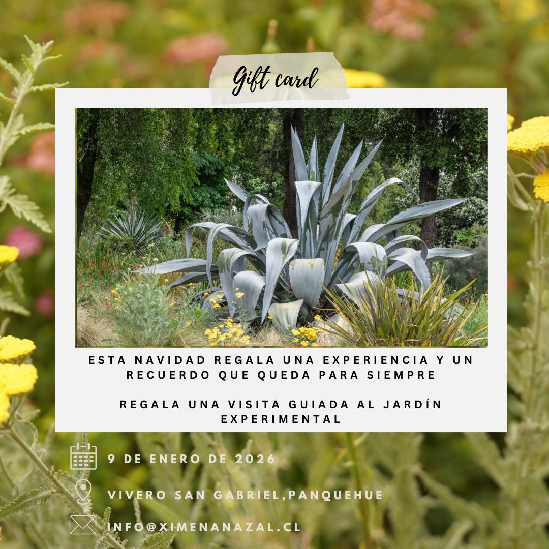 Gift Card : Visita guiada al jardín experimental